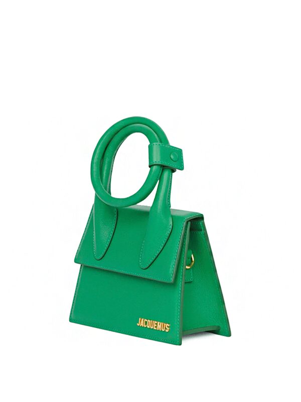 Jacquemus Le Chiquito Noeud Coiled Handbag Green 1 1