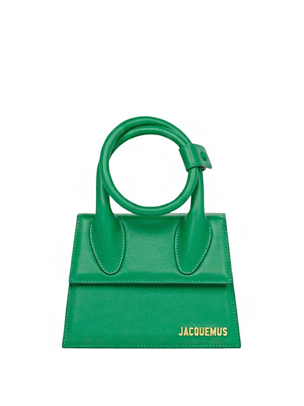 Jacquemus Le Chiquito Noeud Coiled Handbag Green 1