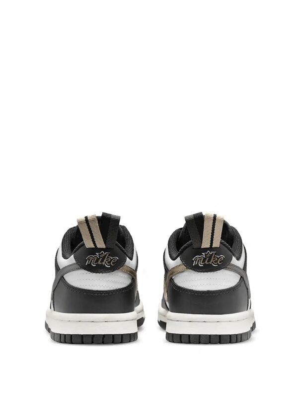 Nike Dunk Low Black White Metallic. 1 1
