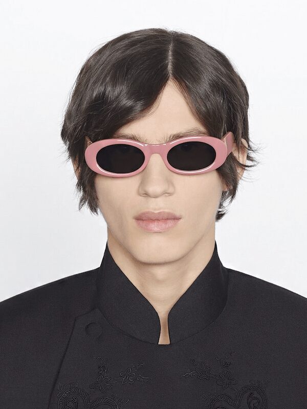 Dior x CACTUS JACK CD Diamond R1I Rounded Sunglasses Pink.