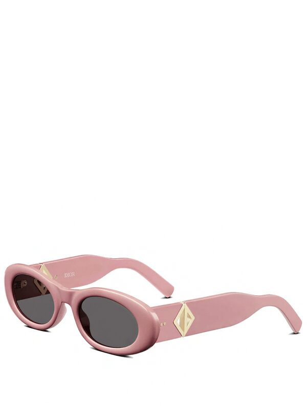 Dior x CACTUS JACK CD Diamond R1I Rounded Sunglasses Pink.