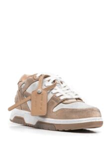 OFF-WHITE Out Of Office "OOO" Low Tops Distressed Brown White Original São Paulo 