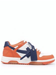 OFF-WHITE Out Of Office OOO Low Tops White Orange Blue Original São Paulo