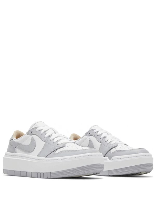 Air Jordan 1 Elevate Low SE White and Wolf Grey.
