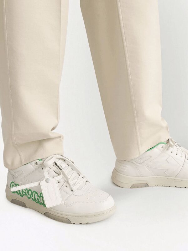 Off White Out Of Office Script Green