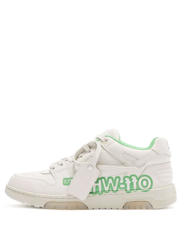 Off White Out Of Office Script Green.