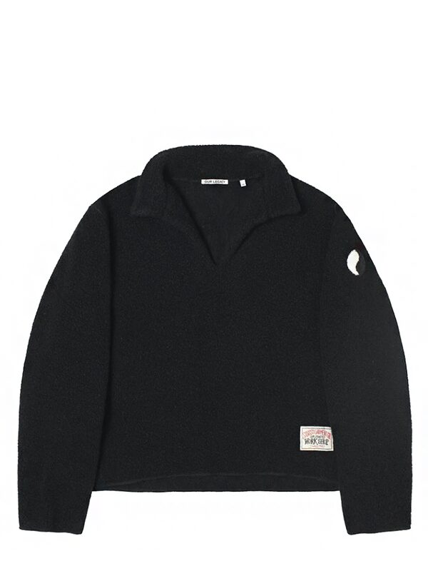 Stussy x Our Legacy Work Shop Runner Sweater Black Recycled Wool - Original  São Paulo