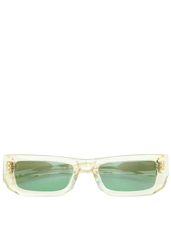 CRYSTAL YELLOW SOLID TEAL LENS