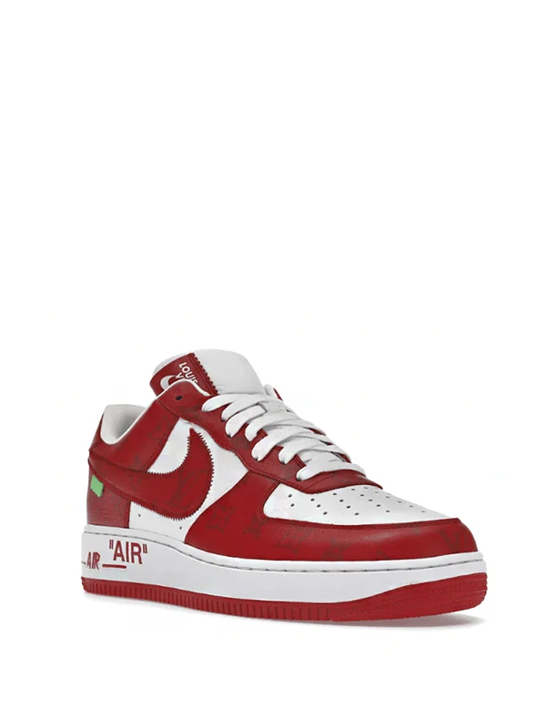 Louis Vuitton x Nike Air Force 1 Low By Virgil Abloh White Red