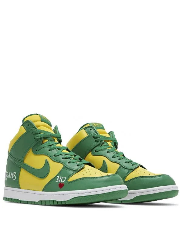 Nike SB Dunk High Supreme By Any Means Brazil.