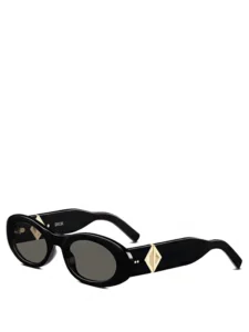 Dior x CACTUS JACK CD Diamond R1I Rounded Sunglasses Black Original São Paulo 