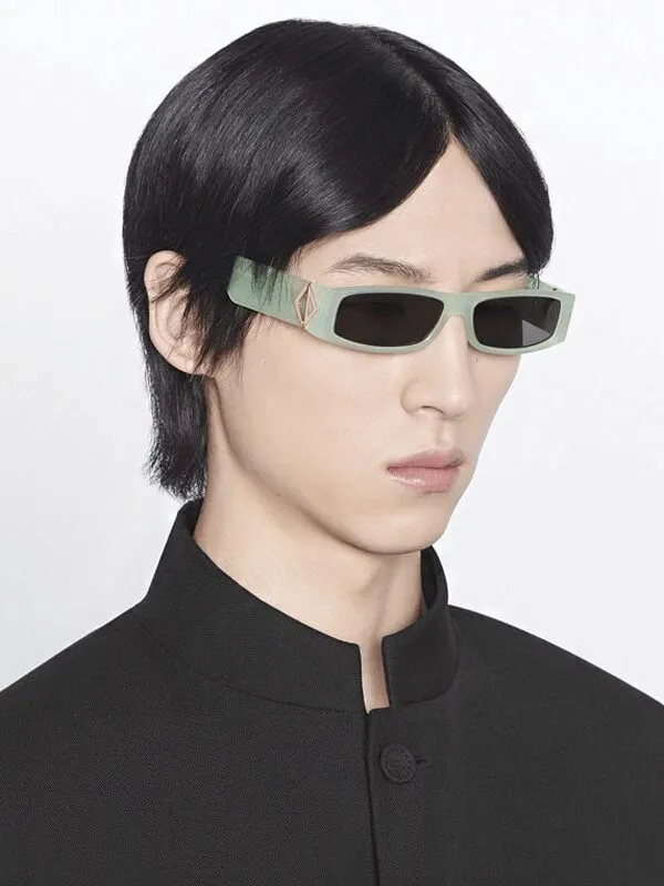 Dior x CACTUS JACK CD Diamond S1I Rectangular Sunglasses Green..