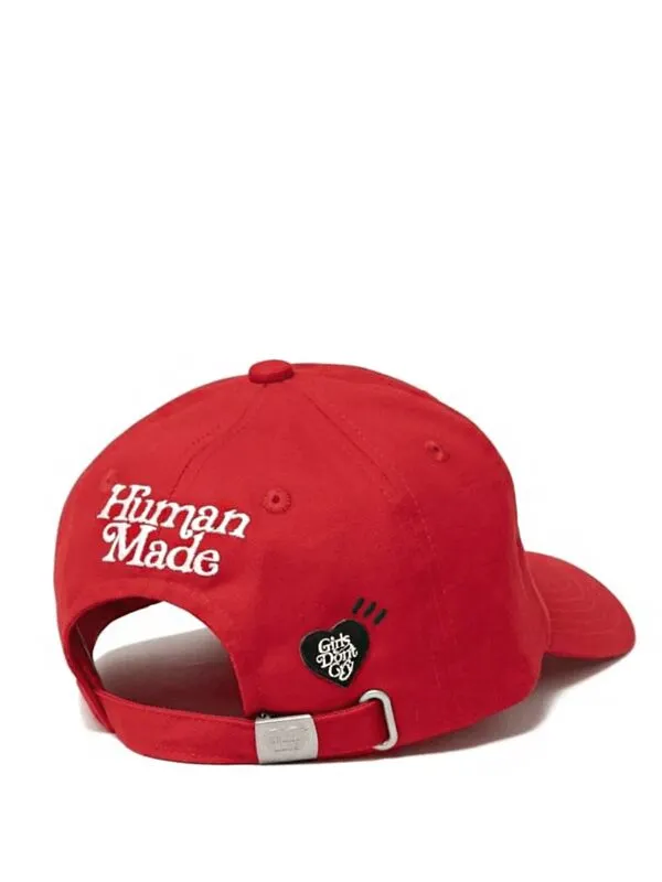Human Made x BROOKLYN MACHINE WORKS x Girls Dont Cry 6 Panel Cap Red