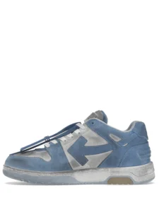 OFF-WHITE OOO Low Out Of Office Suede White Light Blue Original São Paulo