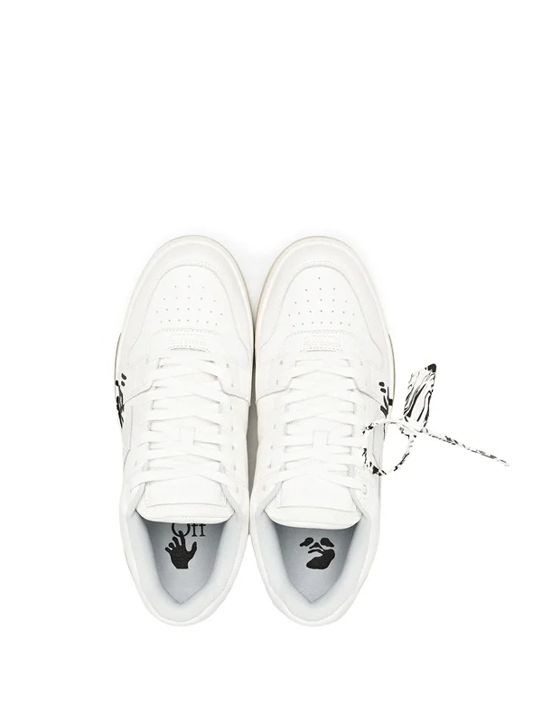 OFF WHITE Out Of Office OOO Low Tops For Walking White Black.
