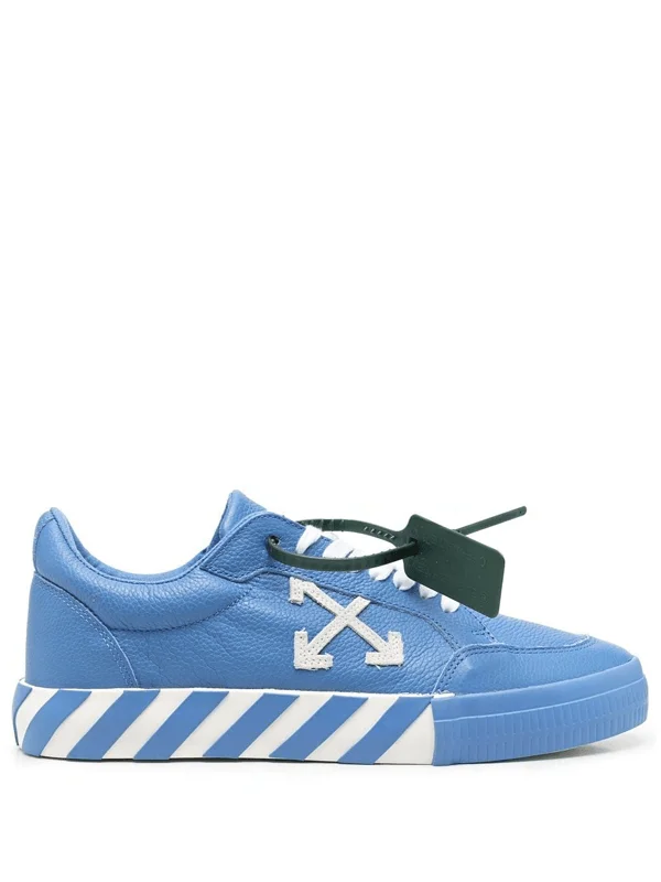 OFF WHITE Vulc Low Leather Blue White