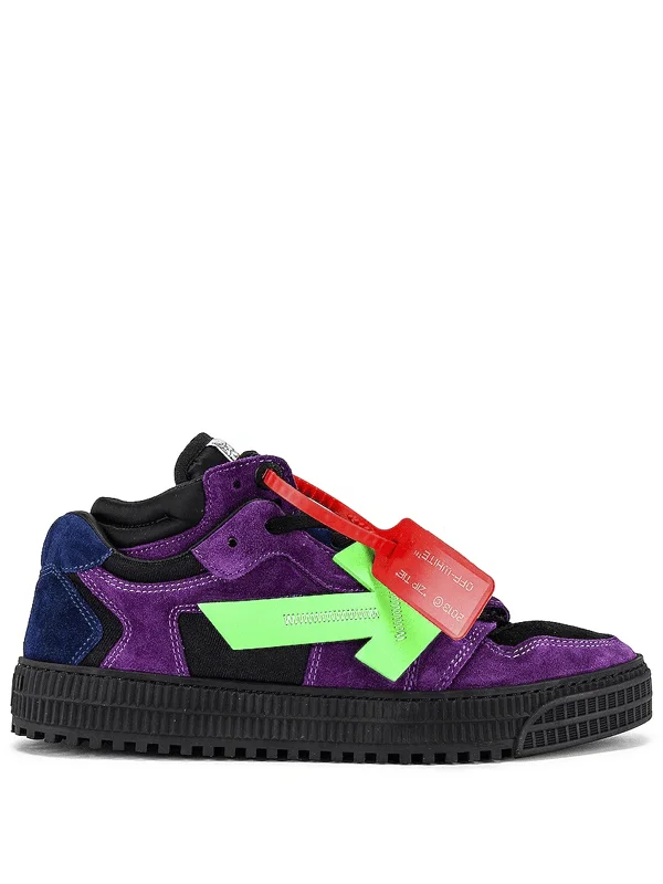 Off White Off Court Low Top Purple Green