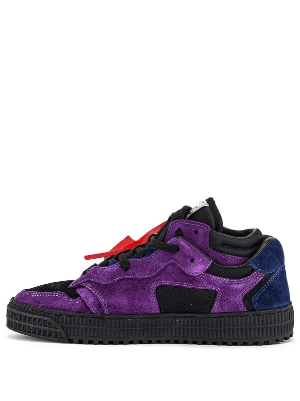 Off White Off Court Low Top Purple Green.