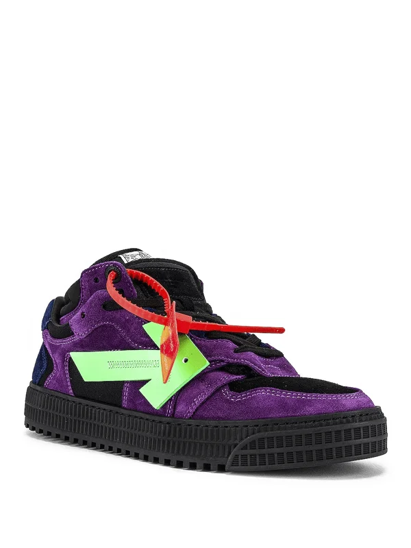 Off White Off Court Low Top Purple Green
