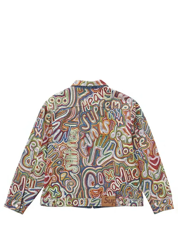 Supreme Chainstitch Denim Jacket Multicolor.