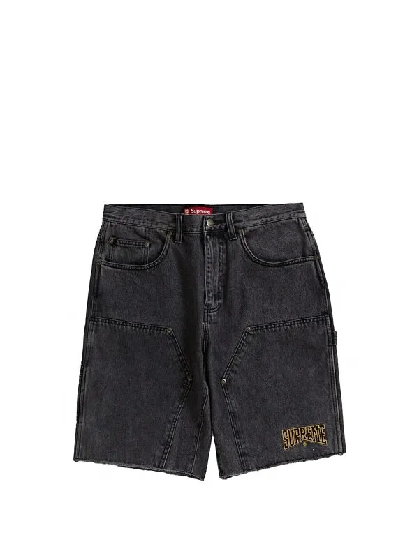 Supreme Cutoff Double Knee Denim Painter Short Black