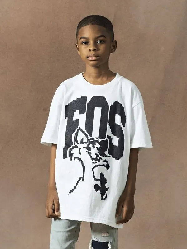 Virgil Abloh Brooklyn Museum Youth FOS CAT Pyrex T shirt White.