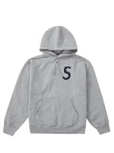 Supreme S Logo Hooded Sweatshirt Heather Grey Original São Paulo