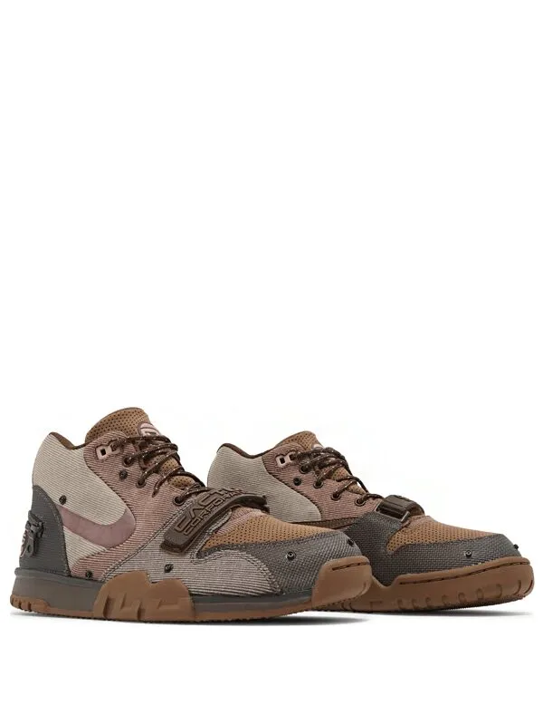 Travis Scott x Nike Air Trainer Archeo Brown and Rusty Pink. 1 1
