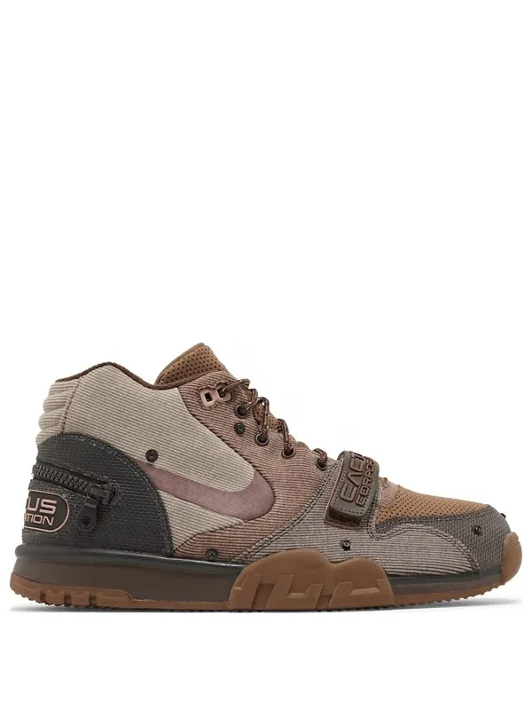 Travis Scott x Nike Air Trainer Archeo Brown and Rusty Pink