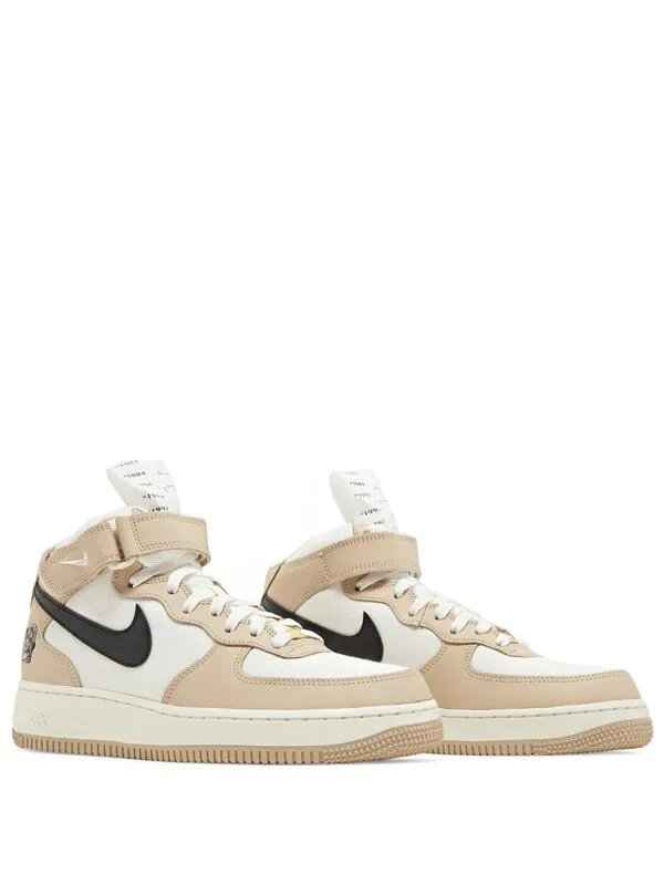 Air Force 1 Mid Pale Ivory and Shimmer.
