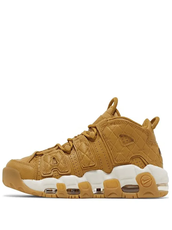 Air More Uptempo Quilted Wheat Gum Light Brown