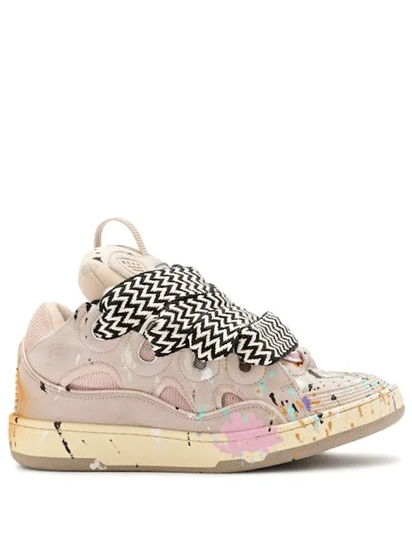 Lanvin Leather Curb Gallery Dept. Pale Pink Multi W