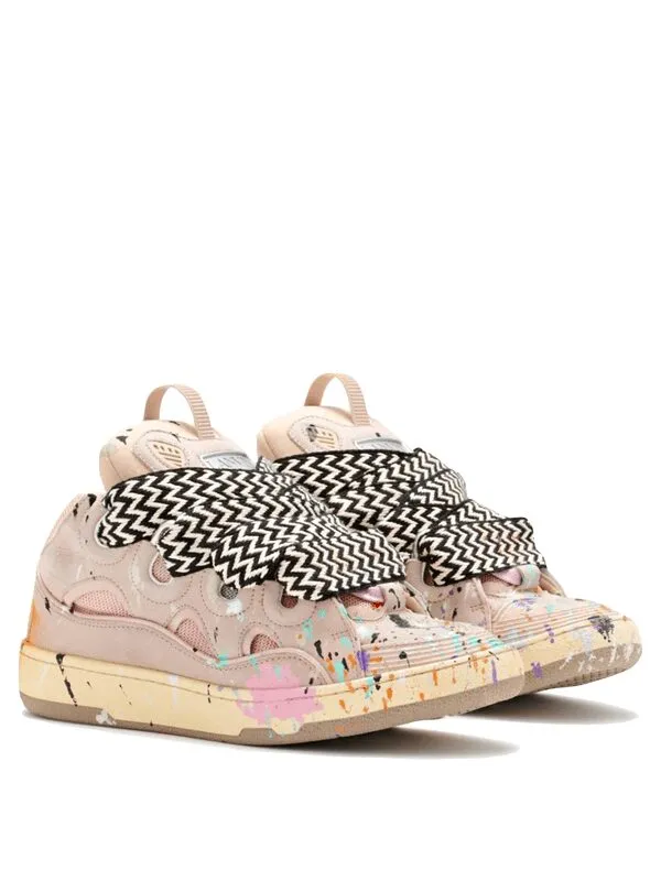 Lanvin Leather Curb Gallery Dept. Pale Pink Multi W.