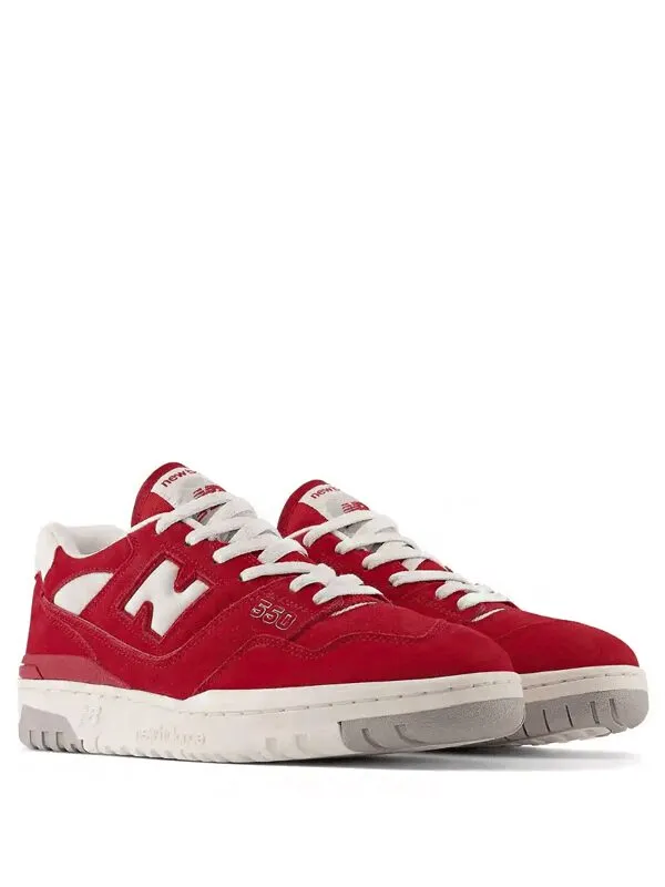 New Balance 550 Suede Pack Team Red.