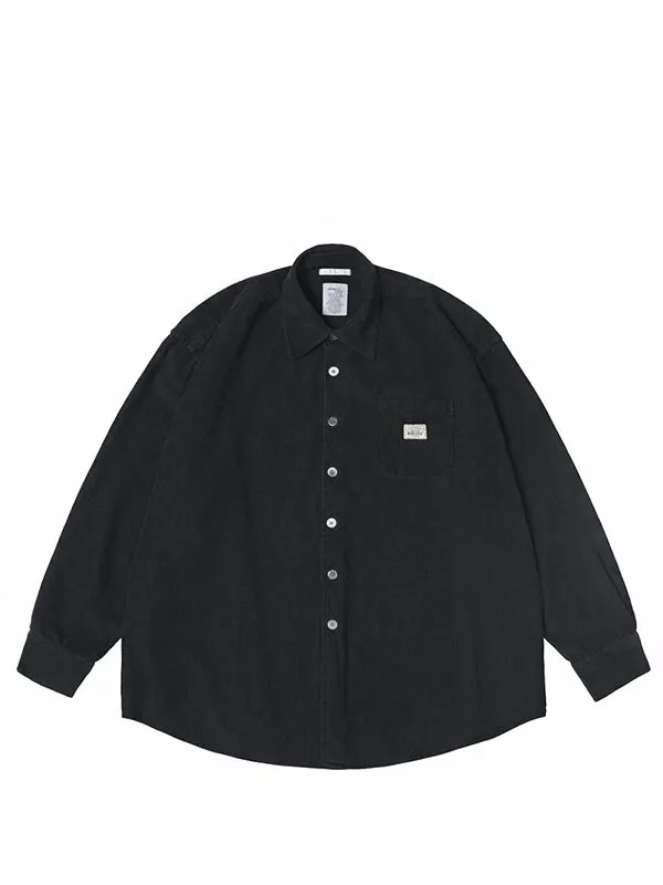 Stussy x Our Legacy Work Shop Borrowed Shirt Washed Black Cord 1 1