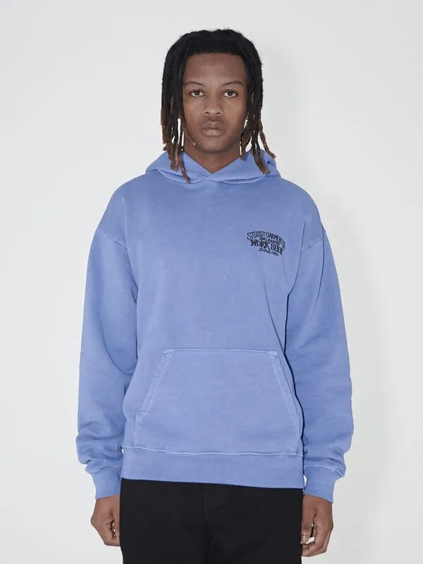 Stussy x Our Legacy Work Shop Surfman Pigment Dyed Hoodie Blue 2