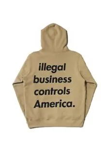 Supreme Illegal Business Hooded Sweatshirt Light Brown Original São Paulo