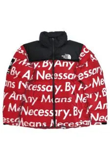 Supreme The North Face By Any Means Nuptse Jacket Red Original São Paulo