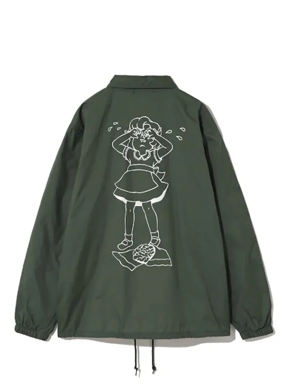 Undercover x Verdy Girls Dont Cry Coach Jacket Green
