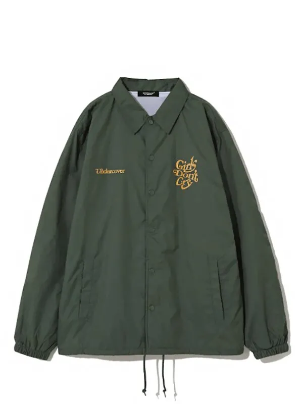 Undercover x Verdy Girls Dont Cry Coach Jacket Green