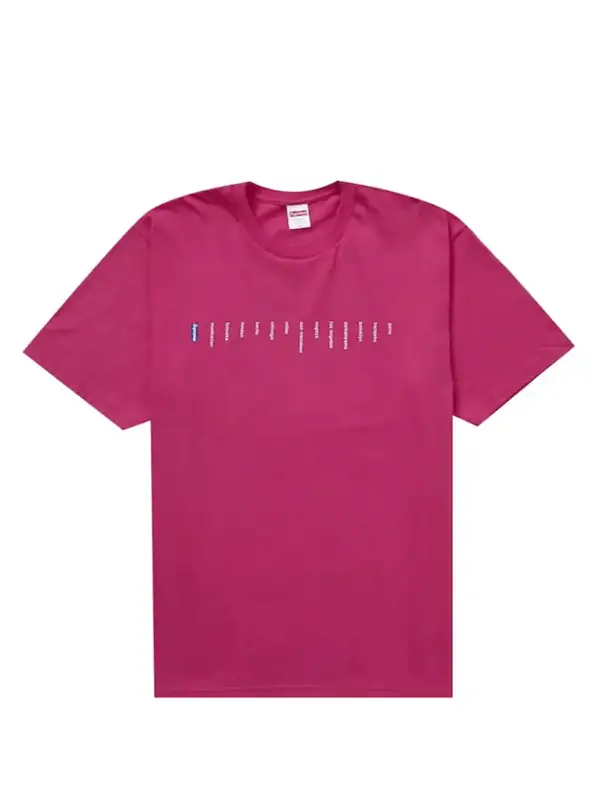 Camiseta Supreme Location Pink