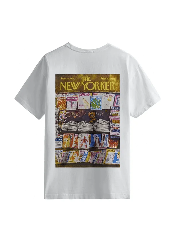 Kith The New Yorker Newsstand Tee WhiteKith The New Yorker Newsstand Tee White