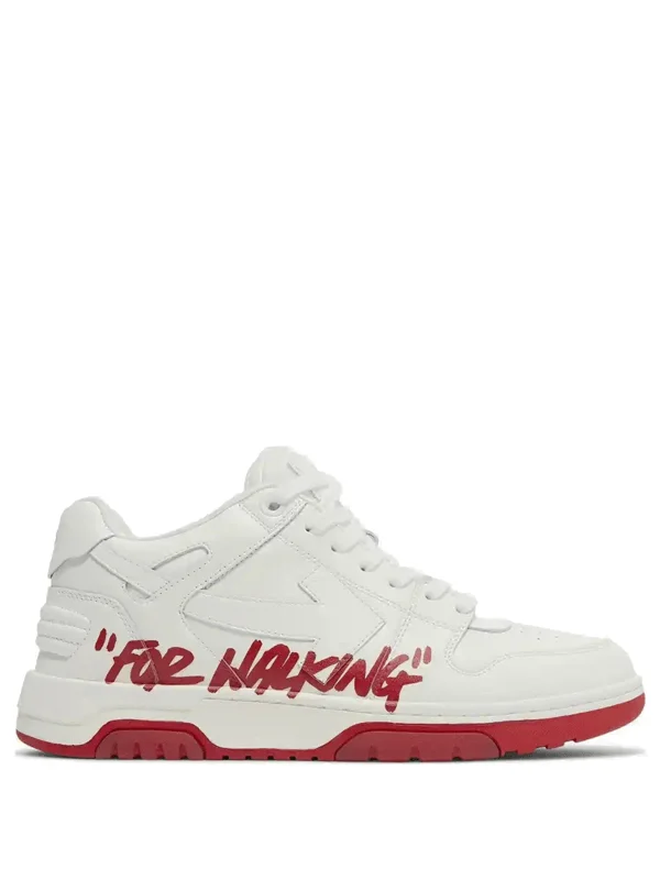 Off White Out Of Office Low For Walking White Red