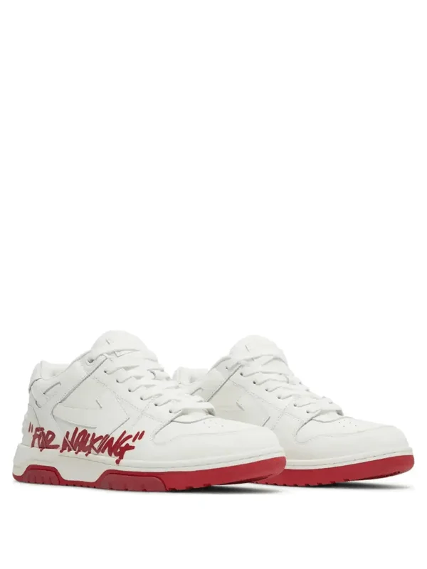 Off White Out Of Office Low For Walking White Red